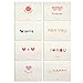 Love Cards, Love Greeting Cards Envelopes For Every Occasion, Holiday Personalized Blank Love Greeting Cards Set of 16 PCS/Set