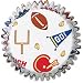 Football Baking Cups 50ct