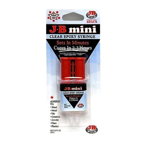 JB Weld 5 Minute Clear Cufflink Glue Epoxy 2 Pack