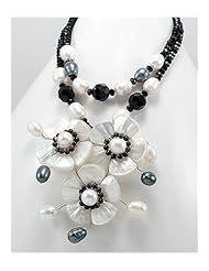 Mother of Pearl Necklace In Sterling Silver