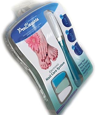 Electronic Nail Care System - Manicure Pedicure - Toe and Finger Nail Care - File Buff &amp; Shine - Electric Nail File Set - Perfect Salon Finish - Strong Healthy and Shiny Nails in 3 Simple Steps