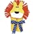 Mullins Square Tubbie Hooded Towel - Yellow Lion