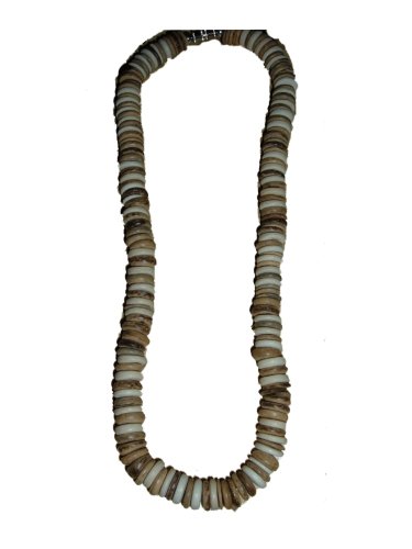 HAWAIIAN COCONUT SHELL SURFER NECKLACE/ CHOKER- 20