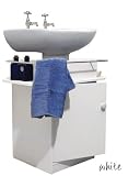 JAMERSON - Bathroom Undersink Storage Cupboard - White