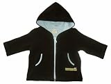 from loud + proud loud + proud Organic Cotton Terry Jacket with Hood (Chocolate, 12-18 Months) (Model 320-ch-3)
