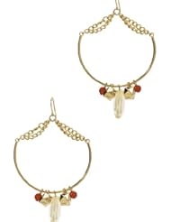 Womens Gold Tone Big Hoop Earrings