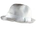 New Vented Polymesh Fedora Trilby Crushable Hat White Medium