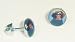 The Stainless Steel Jewellery Shop - 8mm Stainless Steel Stud Earrings(Pair) - Jade the Labrador - (