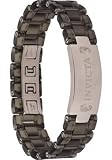 Stainless Steel and Black Thermopolymer Anatomic Bracelet