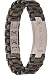 Jewelry : Stainless Steel and Black Thermopolymer Anatomic Bracelet