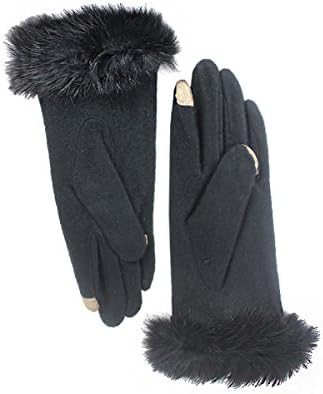 Lebon House Wool Classic Plaid Print Smart phone touch gloves,Teal