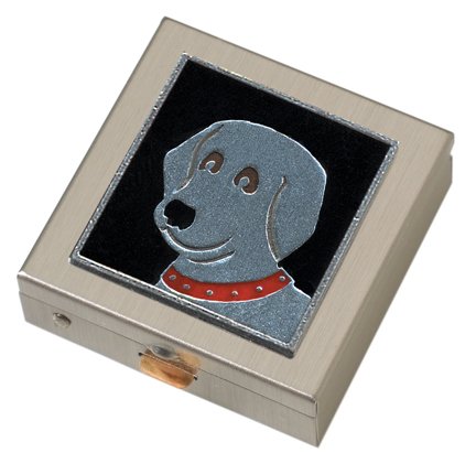 Black Dog Small Pill Box