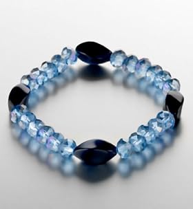 Multi-Faceted Bead Stretch Bracelet