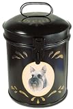 Schnauzer Biscuit Tin Dog Treat and Cookie Jar