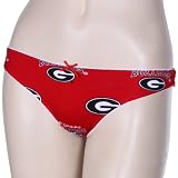 NCAA Georgia Bulldogs Ladies Red Supreme Thong Underwear (Small)