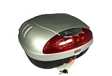 Bestem T-Box TBOX-2012-SIL Silver 20" X 10.5" X 16" Motorcycle/Scooter Top Box