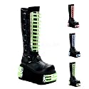 MENS UV Lines Wedge Boots Interchangable Panels Mens Gothic Boots