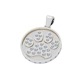 Bark Avenue Jewelers- Pave Paw Print Pendant 14 Karat White Gold- Medium