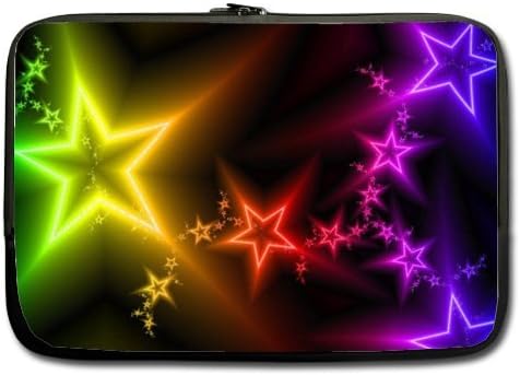 Cute Multi Color Star Picture Notebook Case(two sides)-Macbook, Macbook Air 13 Inch Hot Sale Laptop Sleeve Case Bags