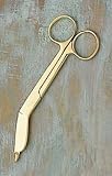American Diagnostic Corporation 3010G Corrosion Resistant Surgical Stainless Steel Gold 5 1/2 Lister Bandage Scissors