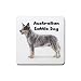 Australian Cattle Dog Rubber Square Coaster (4 pack)