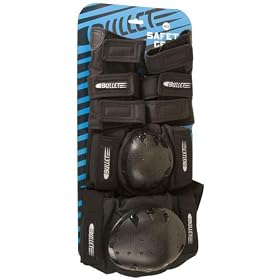 Bullet Adult Knee/Elbow/Wrist Protection Pad Set - Black