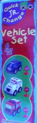 Quick Change, Jr. Emergency Vehicle Set (Police Car, Ambulance and Fire Truck)