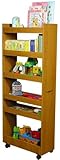 Pantry - Rolling (Oak) (58"h x 10"w x 23 1/2"d)