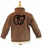 Childrens Lamb Velvet Jacket, Light Brown