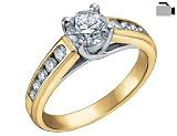 Diamond Engagement Ring 1/3 Carat (ctw) in 18K Yellow Gold