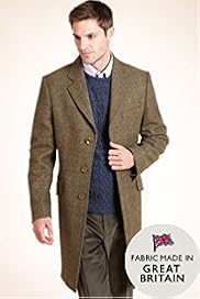 Big Tall Heritage Pure British Wool Checked Coat
