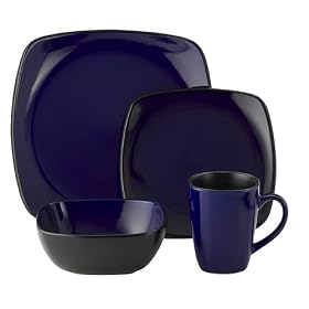 Corelle Square 16-pc. Dinnerware Set - Indigo Blue by Corelle