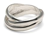 Sterling Silver Polished Rolling Ring, Size 8