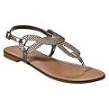 Women's Merona? Emeline Braided Flat Sandals - Pewter