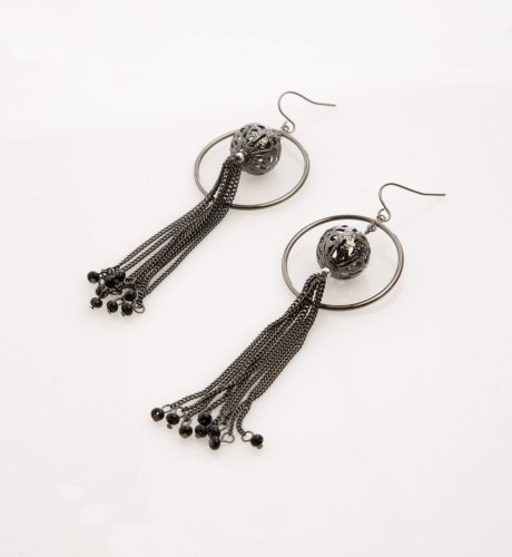 Per Una Lantern Hoop Tassel Earrings