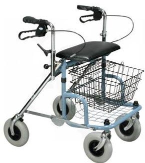 Rollator EXP Steel Winnie Walker With 4 Wheels And Loop Lock Drive Medical