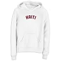 Sweatshirt Woman White " Word Haiti " Country