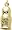Matryoshka Doll, Gold Plated Silver Charm by Rembrandt Charms