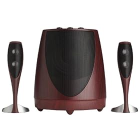 Harman Kardon Champagne 2.1 Computer Speakers (3-Speaker, Burgundy)