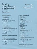Reading Comprehension in Varied Subject Matter Book 3 - Answer Key
