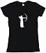 Archery Bow And Arrow Girl Women's Babydoll Petite Fit Tee Shirt in 6 Colors Small thru XL