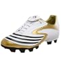 adidas Men's F10.8 TRX FG Soccer Shoe,White/Black/Gold,12.5 M