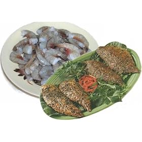1 lb. Smoked Mackerel and 2 lbs. Jumbo Shrimp by Charleston Seafood