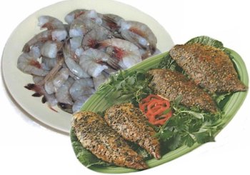 1 lb. Smoked Mackerel and 2 lbs. Jumbo Shrimp by Charleston Seafood