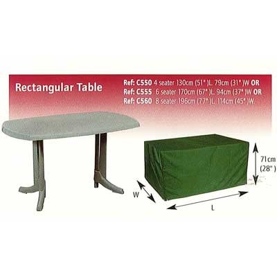 Childrens Toyshop  Outdoor Living : 6 Seater Rectangular Patio Table Cover (Heavy Duty)