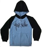 Quiksilver Boys Blue Zipper Hoodie Logo Size XL