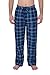 Mens Pajama Pants -Mens pajama Bottoms-Mens fleece Plaid Lounge Pants with Pockets 1 & 3 Pack