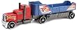 Hot Wheels - W4659 - V�hicule Miniature - Transporteurs Super Crash - Camion - Bleu/Rouge/Gris