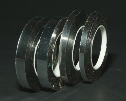 Graphic Chart Tape, Metallic, Silver, 1/64