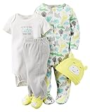 カーターズ Carter's ご出産祝いに カバーオール 長袖 足つき 豪華4点 ギフトセット 4-Piece Babysoft Take-Me-Home Set 9M (67-72cm)